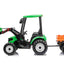 HOLLAND STYLE HIGH ROOF TRACTOR WITH BUKET & TRAILER - 24V - GREEN (KML)