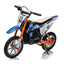 36V SCRAMBLER DIRTBIKE MOTORBIKE - 36V - 500W - LEATHER SEAT / AIR WHEEL - BLUE/ORANGE