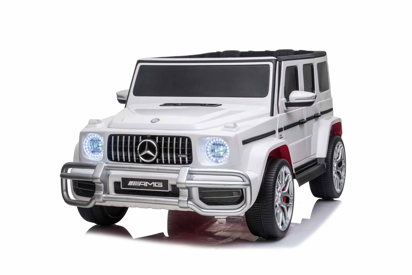 MERCEDES G63 XL - 24V - 2 SEATER - 4WD - LEATHER SEAT / EVA - MP4 - WHITE (KML)