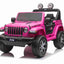 JEEP WRANGLER RUBICON - 12V - 4WD - LEATHER SEAT / EVA - PINK