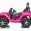 JEEP WRANGLER RUBICON - 12V - 4WD - LEATHER SEAT / EVA - PINK