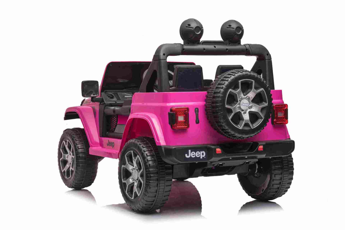 JEEP WRANGLER RUBICON - 12V - 4WD - LEATHER SEAT / EVA - PINK