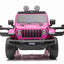 JEEP WRANGLER RUBICON - 12V - 4WD - LEATHER SEAT / EVA - PINK