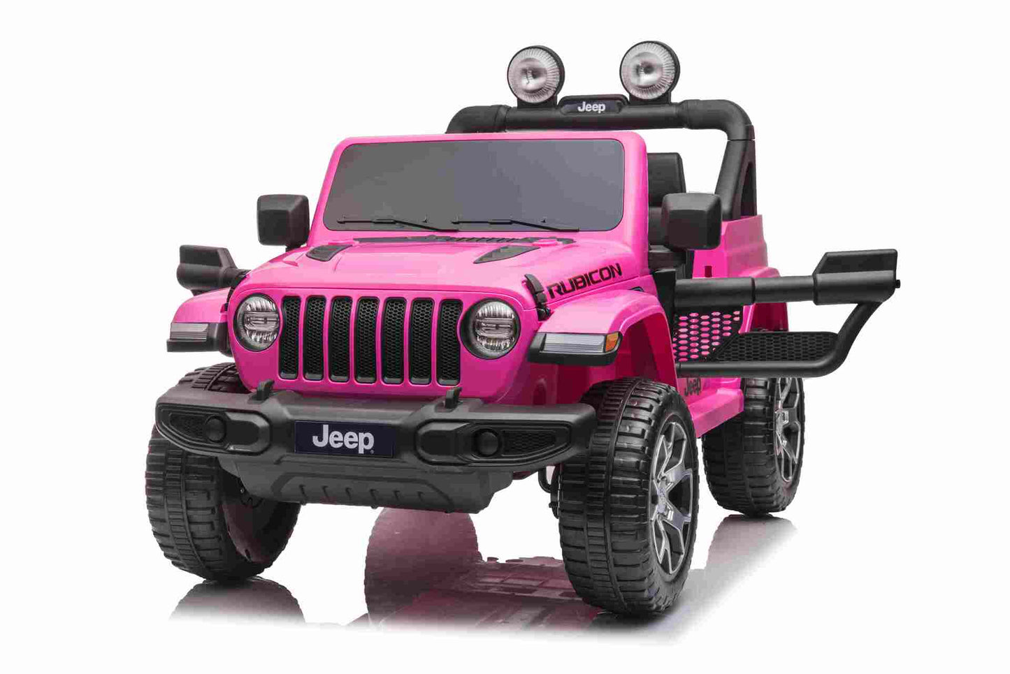 JEEP WRANGLER RUBICON - 12V - 4WD - LEATHER SEAT / EVA - PINK