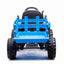 HOLLAND MINI T7 TRACTOR WITH TRAILER - 12V - BLUE (KML)