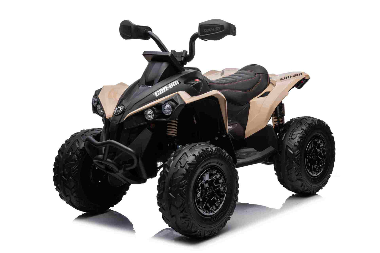 CAN AM QUADBIKE - 24V - 4WD - LEATHER SEAT / EVA - MP3 - KHAKI