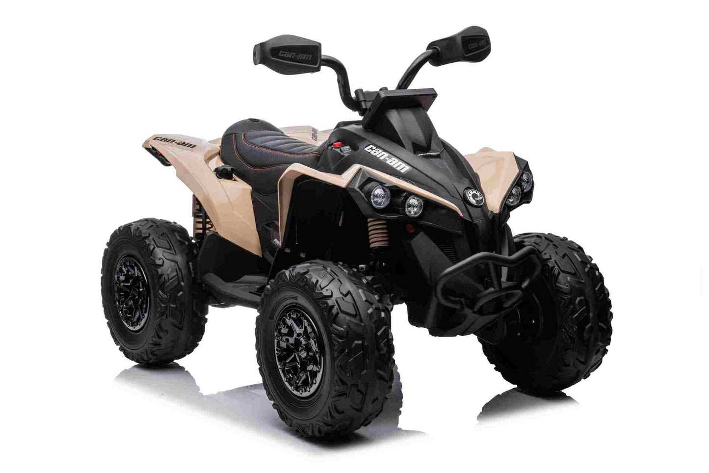 CAN AM QUADBIKE - 24V - 4WD - LEATHER SEAT / EVA - MP3 - KHAKI