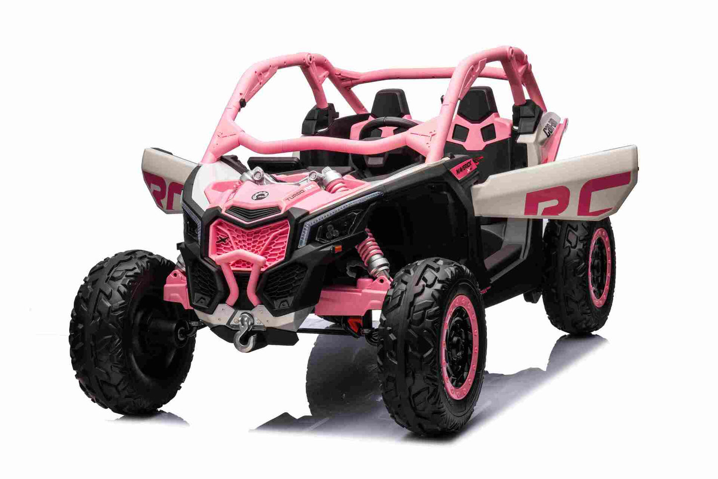 CAN AM UTV  XXL - 48V - 2 SEATER - LEATHER SEAT / EVA - MP3 - PINK