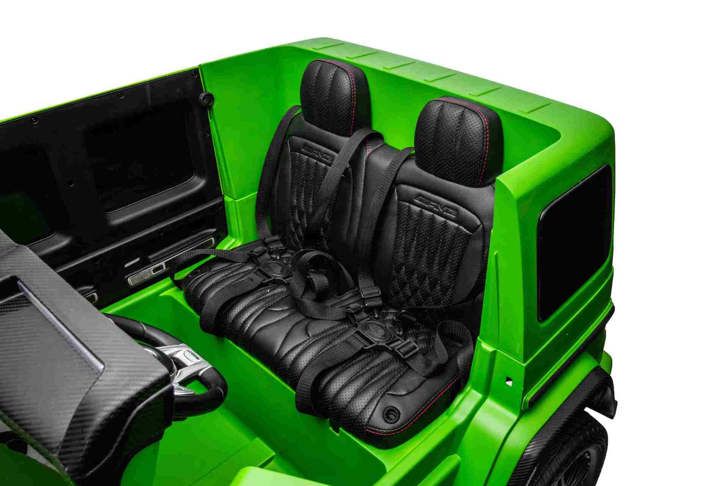 MERCEDES G63 XXL - 48V - 2 SEATER -  4WD - LEATHER SEAT / EVA - MP4 - MATT GREEN (KML)