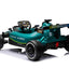 F1 CAR ASTON MARTIN - 24V - 4WD - LEATHER SEAT / EVA - MP3 - GREEN (KML)