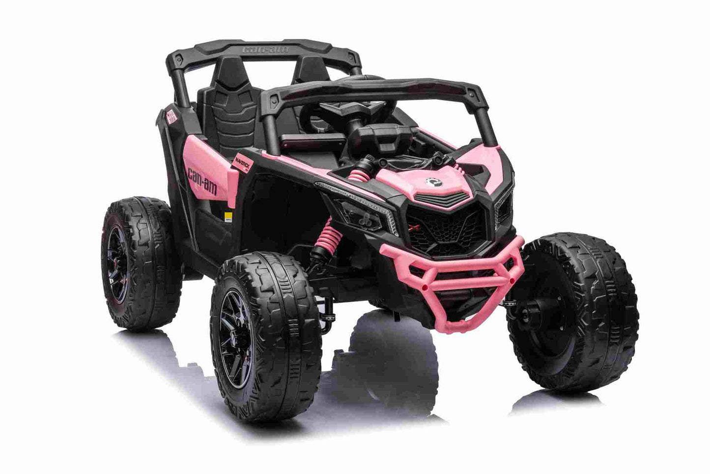 CAN AM UTV - MINI - 24V - 4WD - LEATHER SEAT / EVA - MP3 - PINK (KML)