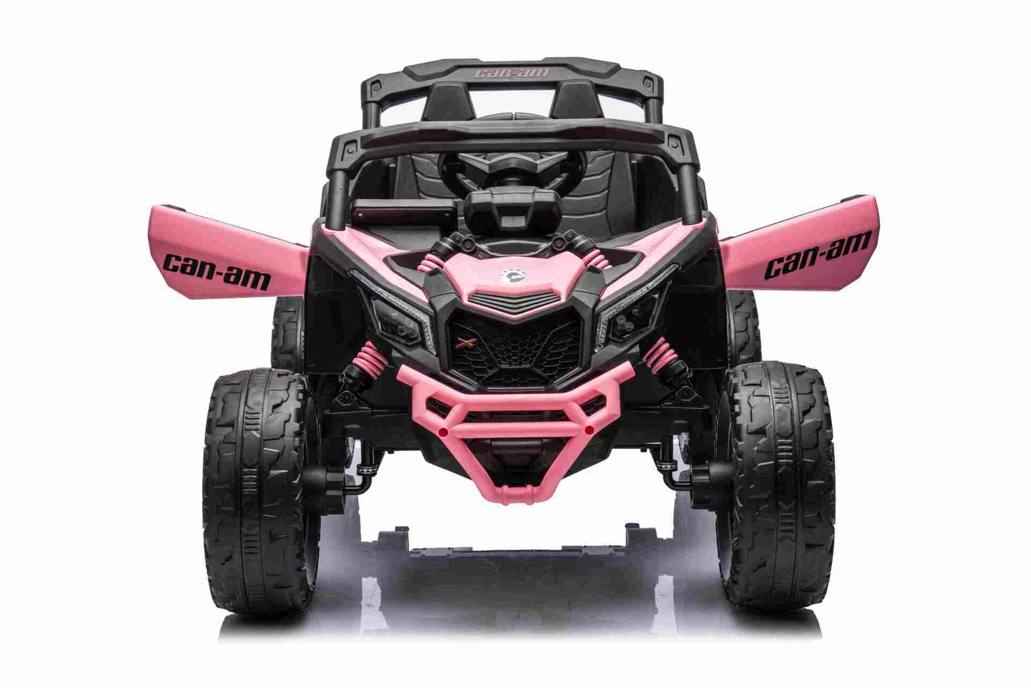 CAN AM UTV - MINI - 24V - 4WD - LEATHER SEAT / EVA - MP3 - PINK (KML)