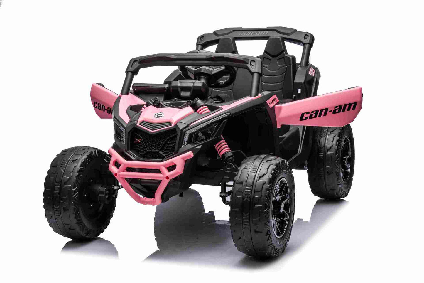 CAN AM UTV - MINI - 24V - 4WD - LEATHER SEAT / EVA - MP3 - PINK (KML)