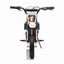 24V SCRAMBLER DIRTBIKE MOTORBIKE - 24V - 250W - LEATHER SEAT / AIR WHEEL - WHITE/ORANGE (KML)