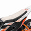 24V SCRAMBLER DIRTBIKE MOTORBIKE - 24V - 250W - LEATHER SEAT / AIR WHEEL - WHITE/ORANGE (KML)