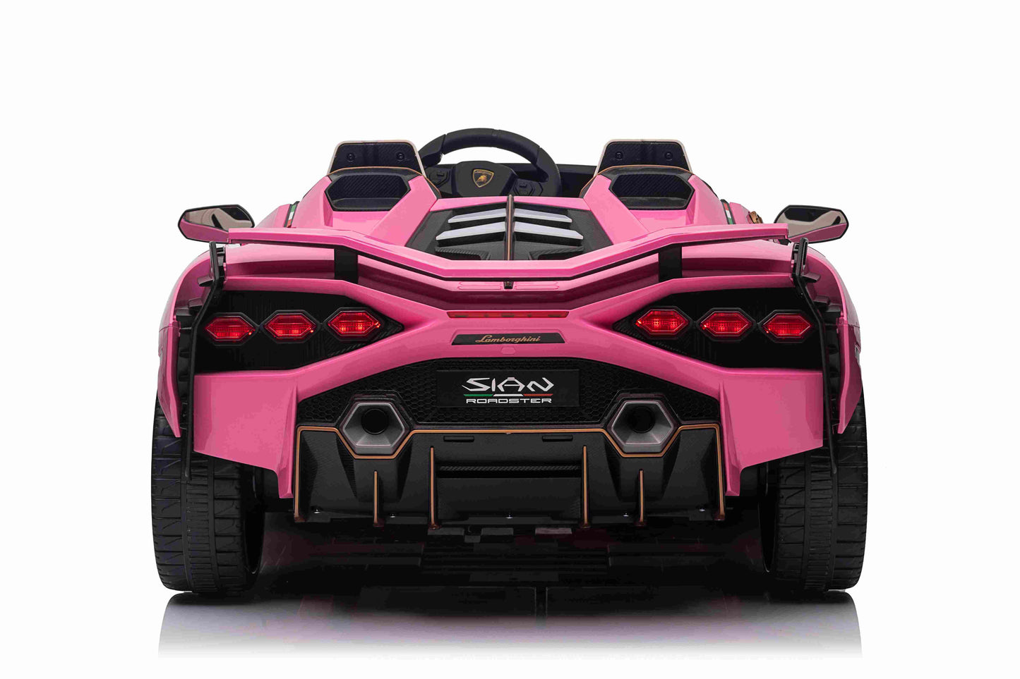 LAMBORGHINI SIAN - 24V - 2 SEATER - 4WD - LEATHER / EVA - PINK (KML)