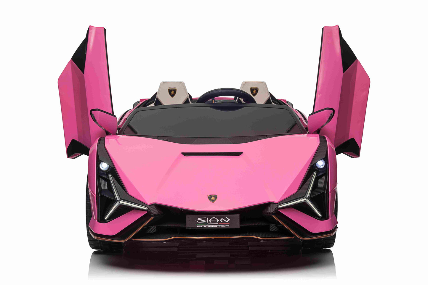 LAMBORGHINI SIAN - 24V - 2 SEATER - 4WD - LEATHER / EVA - PINK (KML)