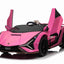 LAMBORGHINI SIAN - 24V - 2 SEATER - 4WD - LEATHER / EVA - PINK (KML)