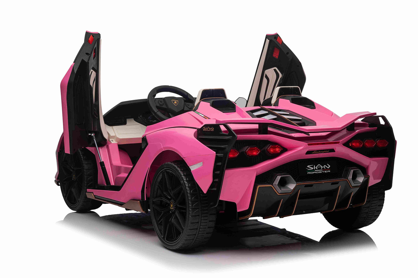 LAMBORGHINI SIAN - 24V - 2 SEATER - 4WD - LEATHER / EVA - PINK (KML)