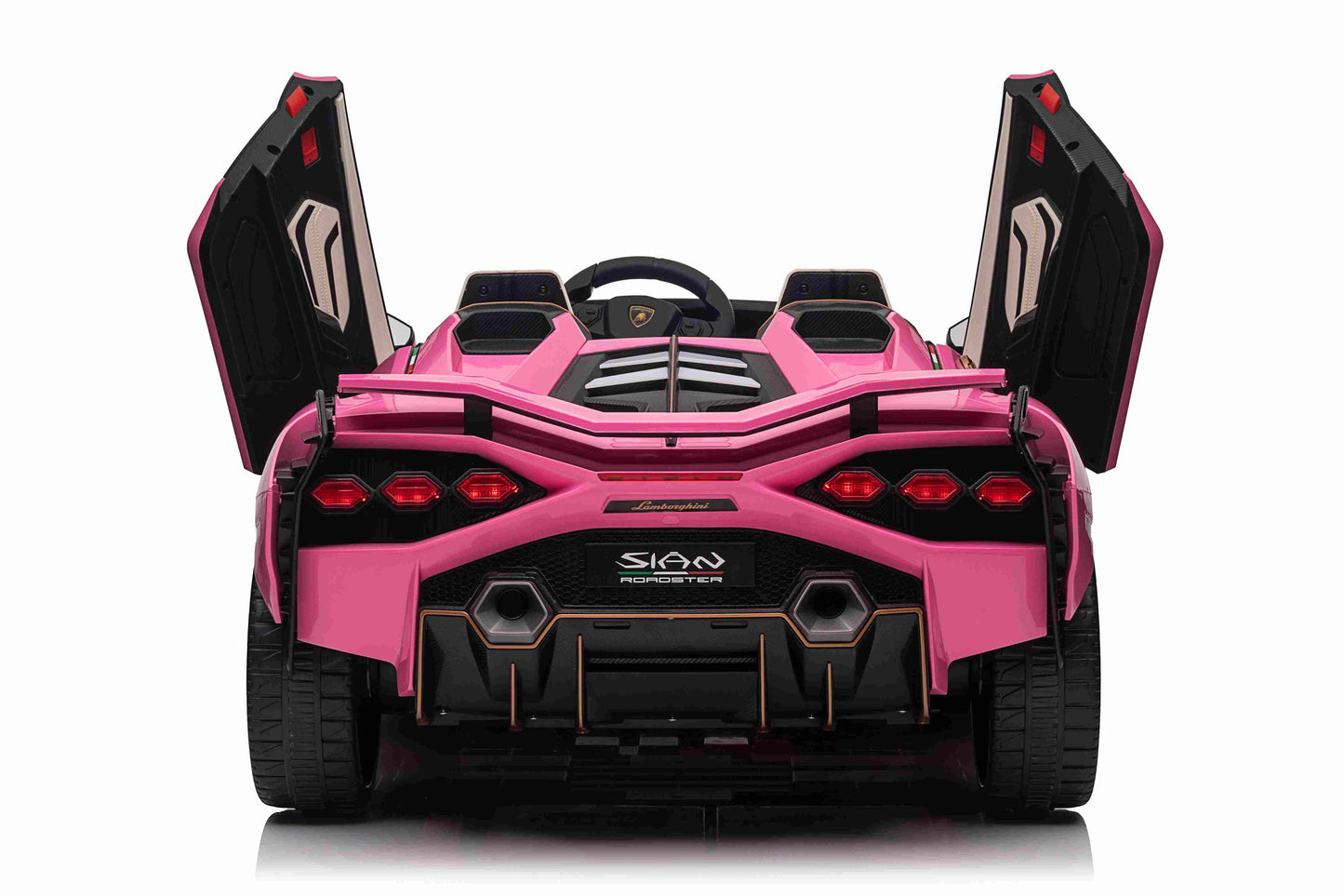 LAMBORGHINI SIAN - 24V - 2 SEATER - 4WD - LEATHER / EVA - PINK (KML)