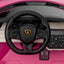 LAMBORGHINI SIAN - 24V - 2 SEATER - 4WD - LEATHER / EVA - PINK (KML)