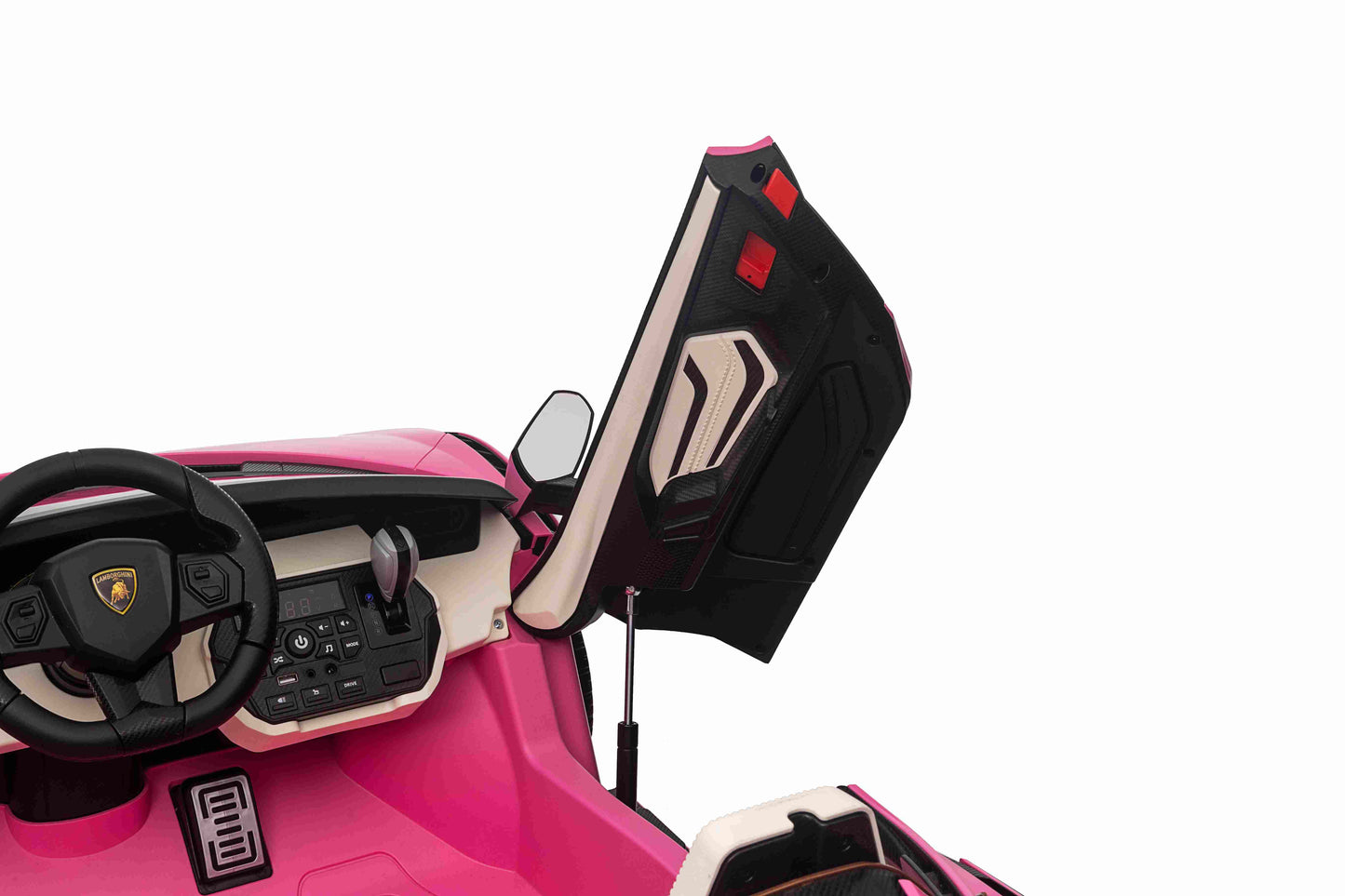 LAMBORGHINI SIAN - 24V - 2 SEATER - 4WD - LEATHER / EVA - PINK (KML)