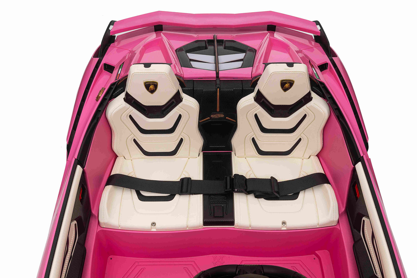 LAMBORGHINI SIAN - 24V - 2 SEATER - 4WD - LEATHER / EVA - PINK (KML)