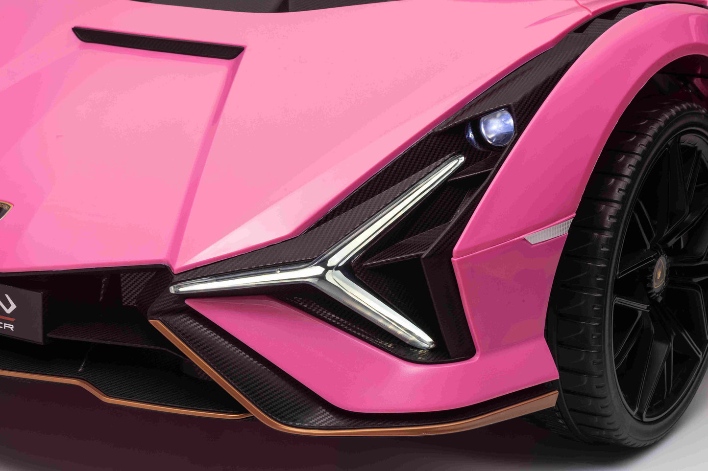 LAMBORGHINI SIAN - 24V - 2 SEATER - 4WD - LEATHER / EVA - PINK (KML)