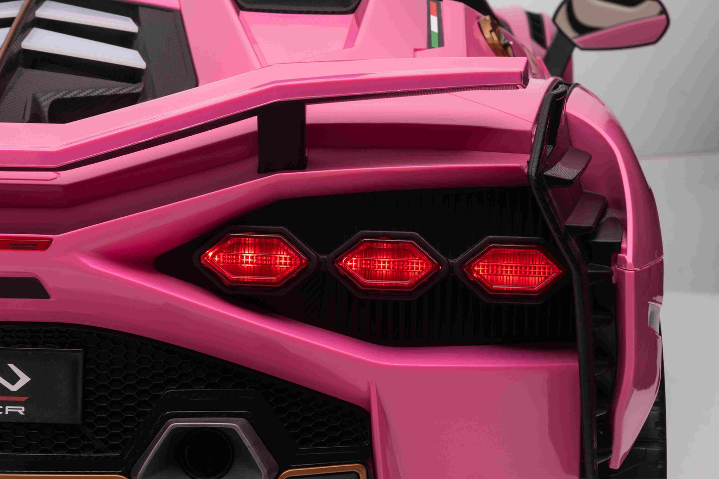 LAMBORGHINI SIAN - 24V - 2 SEATER - 4WD - LEATHER / EVA - PINK (KML)