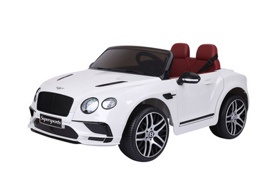 BENTLEY CONTINENTAL SUPERSPORTS - 12V - LEATHER SEAT / EVA - MP3 - WHITE