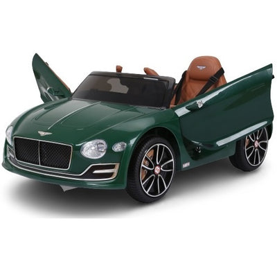 BENTLEY EXP 12V Children’s Ride On Car - LEATHER SEAT - MP3 - PAINT GREEN