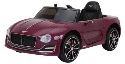 BENTLEY EXP 12V Children’s Ride On Car - LEATHER SEAT - MP3 - PAINT CARMINE PURPLE