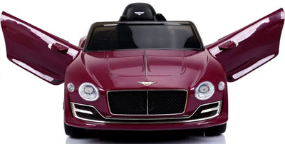 BENTLEY EXP 12V Children’s Ride On Car - LEATHER SEAT - MP3 - PAINT CARMINE PURPLE